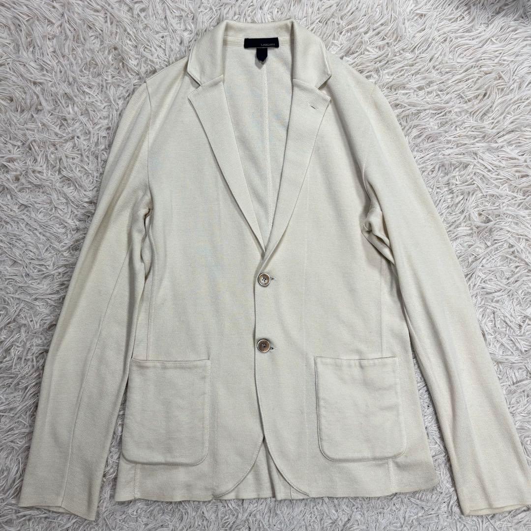 美品　LARDINI ラルディーニ コットンニットジャケット　イタリア製　M