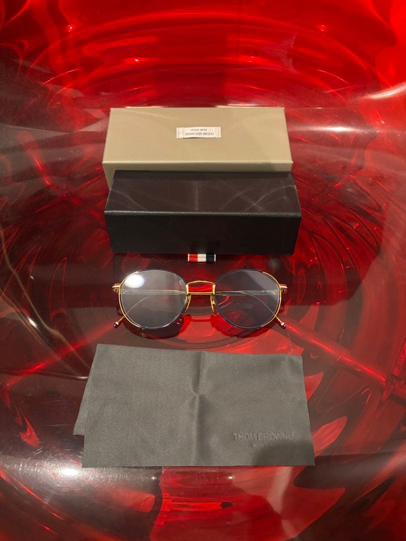 あさってのジョー トムブラウン サングラス 丸型 ブルー