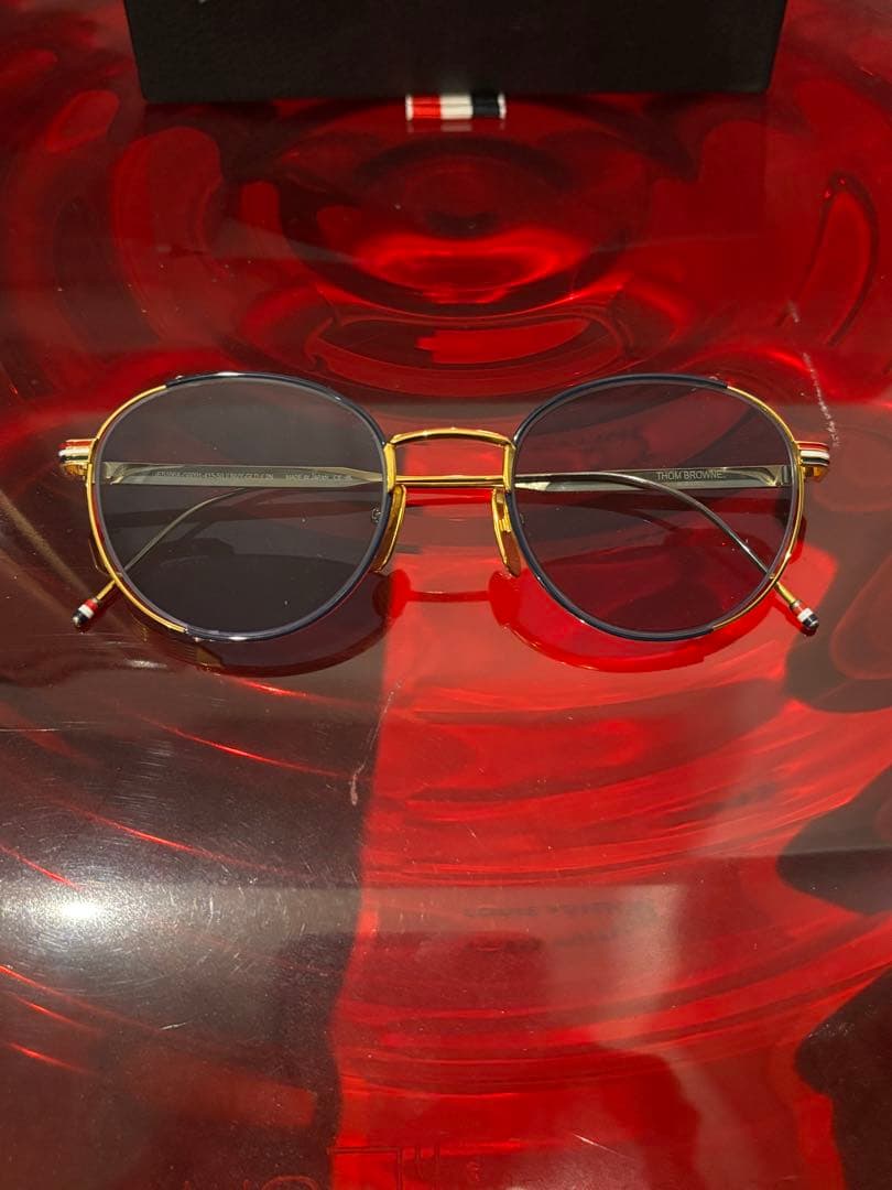 あさってのジョー トムブラウン サングラス 丸型 ブルー