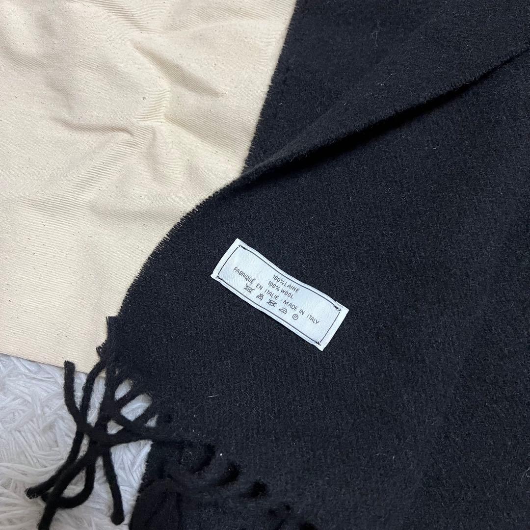 AMI DE COEUR ウールフリンジスカーフ ブラック　27500円　完売