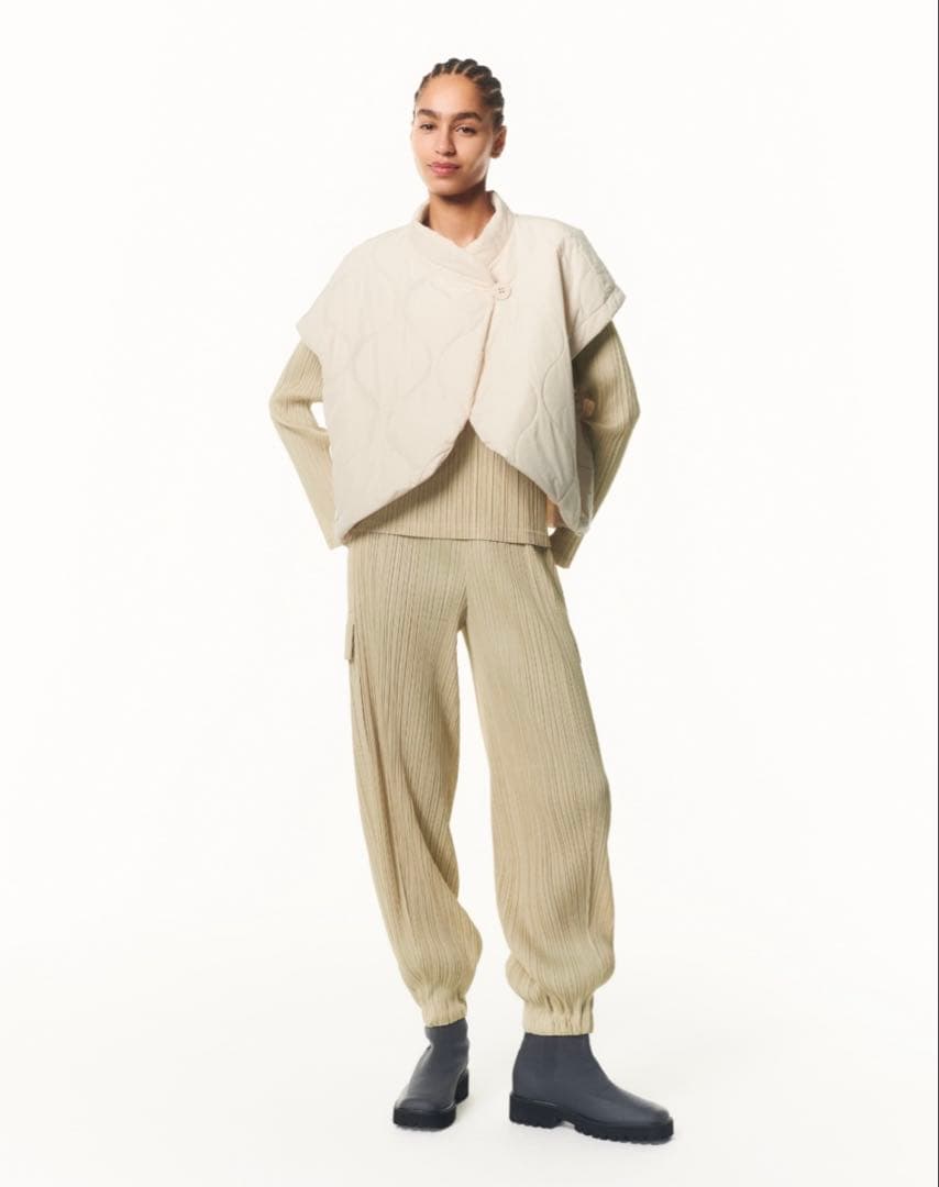 プリーツプリーズ PLEATS PLEASE カーゴパンツ カーキ 3