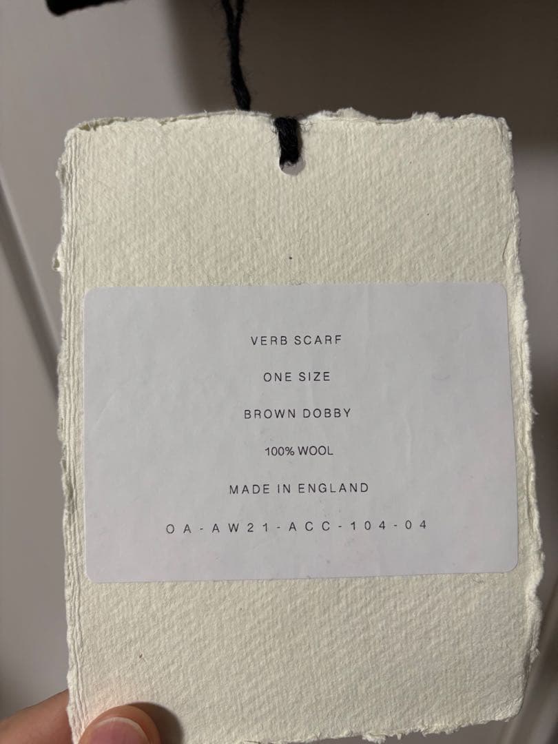 小物 Omar Afridi 21AW Verb Scarf BROWN DOBBY