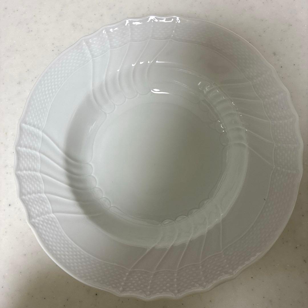 【美品】リチャードジノリ　ベッキオホワイト　スープ皿2枚