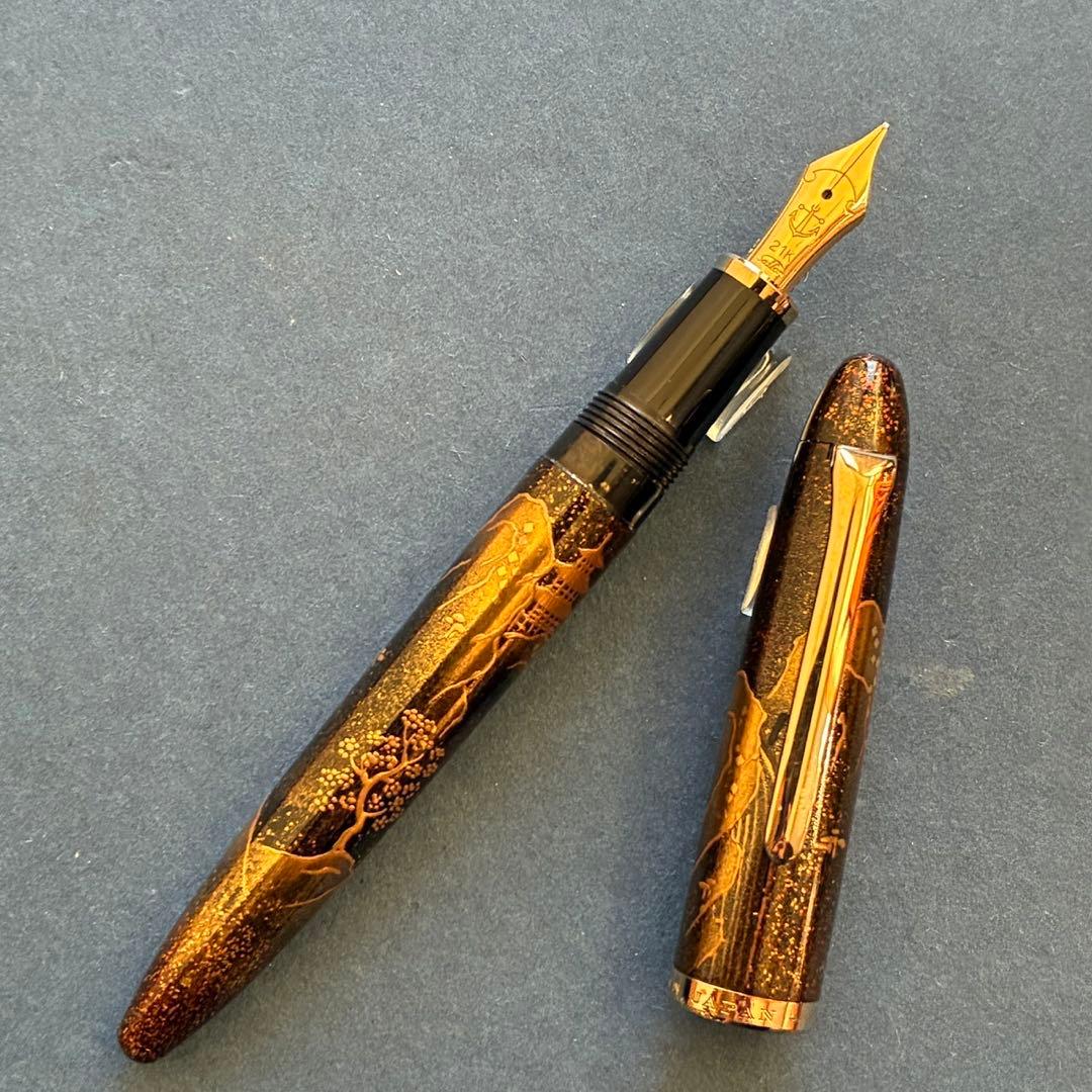 セーラー　楼閣散水　蒔絵　21K