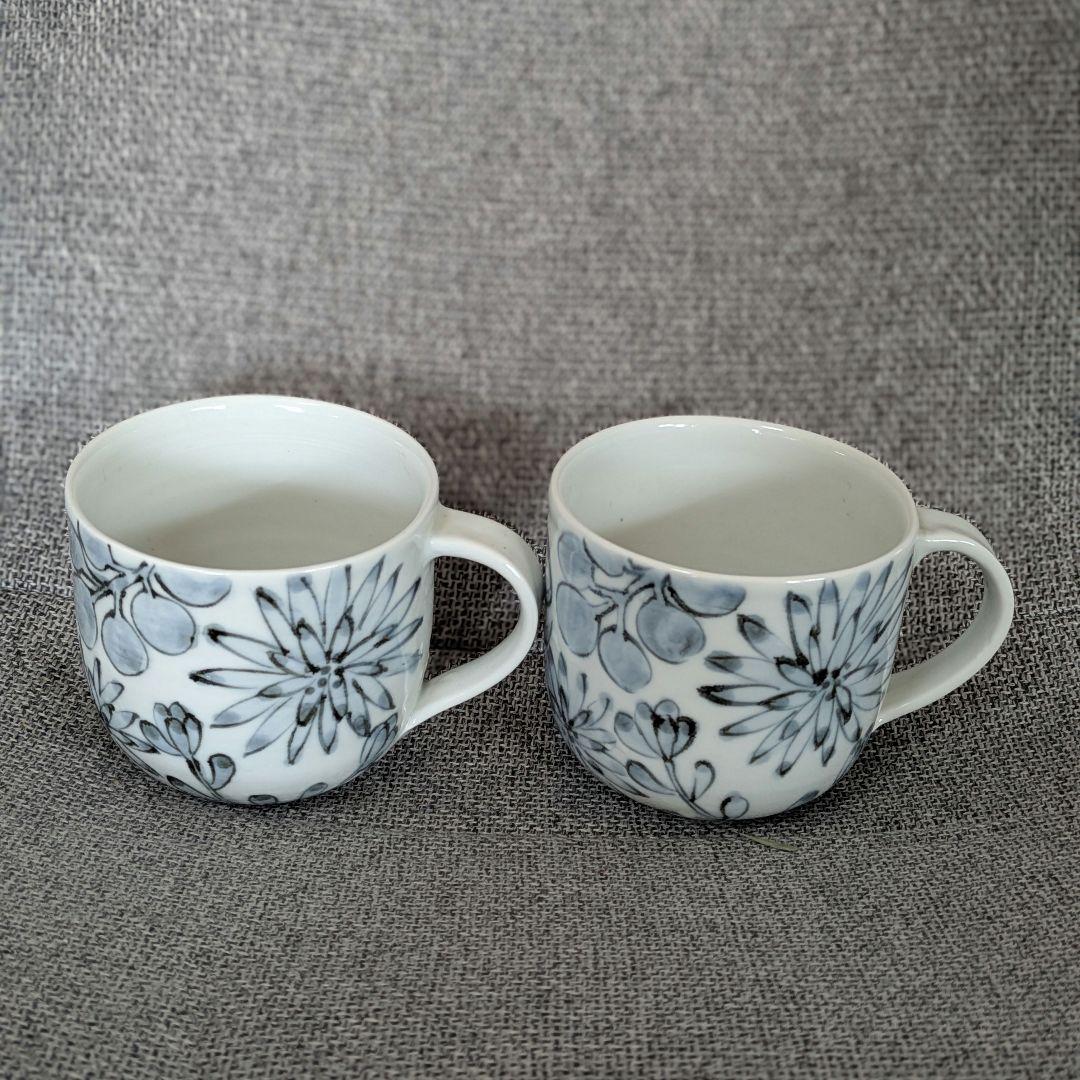 内村七生　ボタニカル　マグカップと長角平皿　2セット