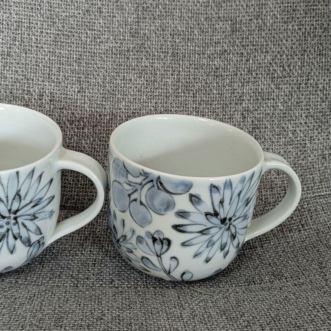 内村七生　ボタニカル　マグカップと長角平皿　2セット