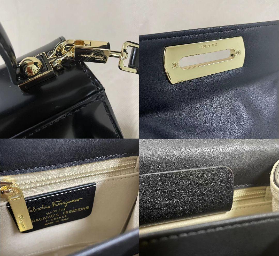 サルヴァトーレフェラガモ ハンドバッグ ガンチーニ レザー 2way