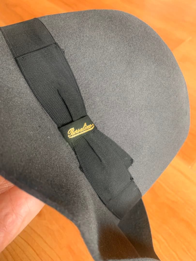 Borsalino ボルサリーノ★グレー★サイズ62★ウールハット★銀座トラヤ