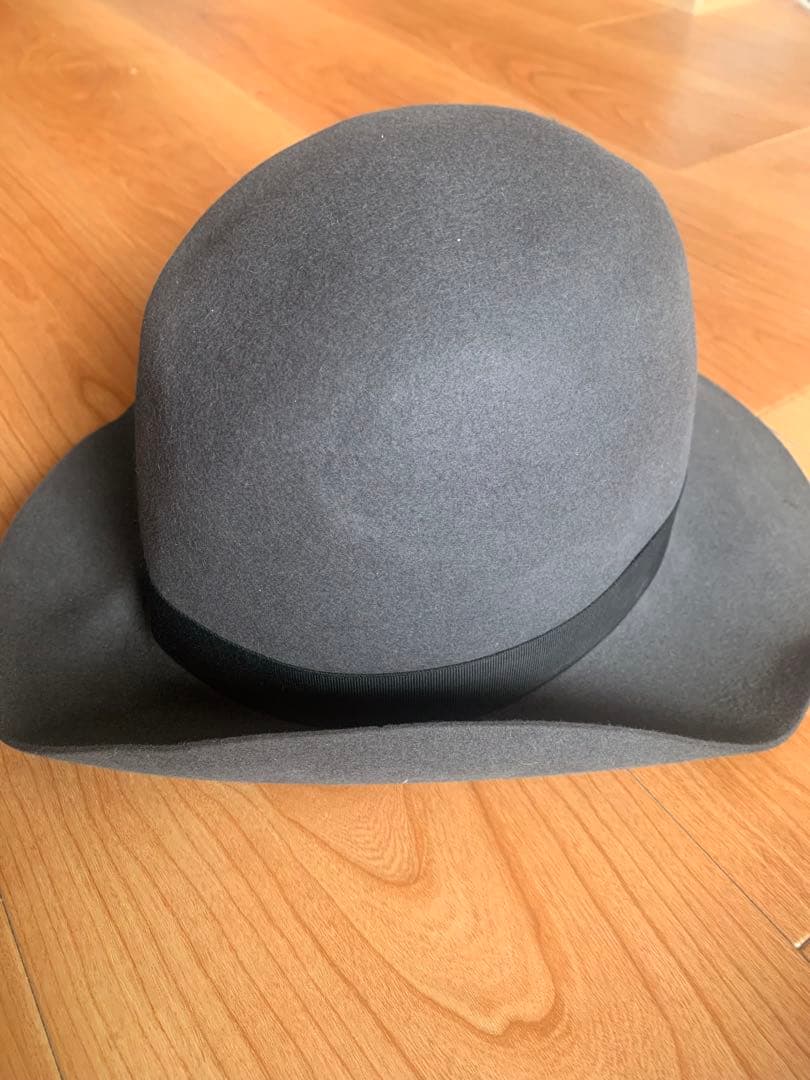 Borsalino ボルサリーノ★グレー★サイズ62★ウールハット★銀座トラヤ