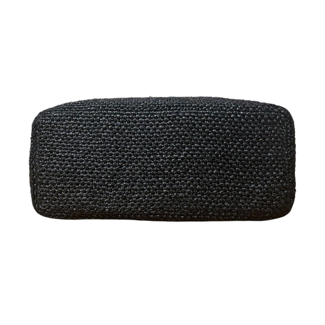 美品　ヘレンカミンスキー　かごバッグ　ラフィア　A4可　ブラック　レディース　夏