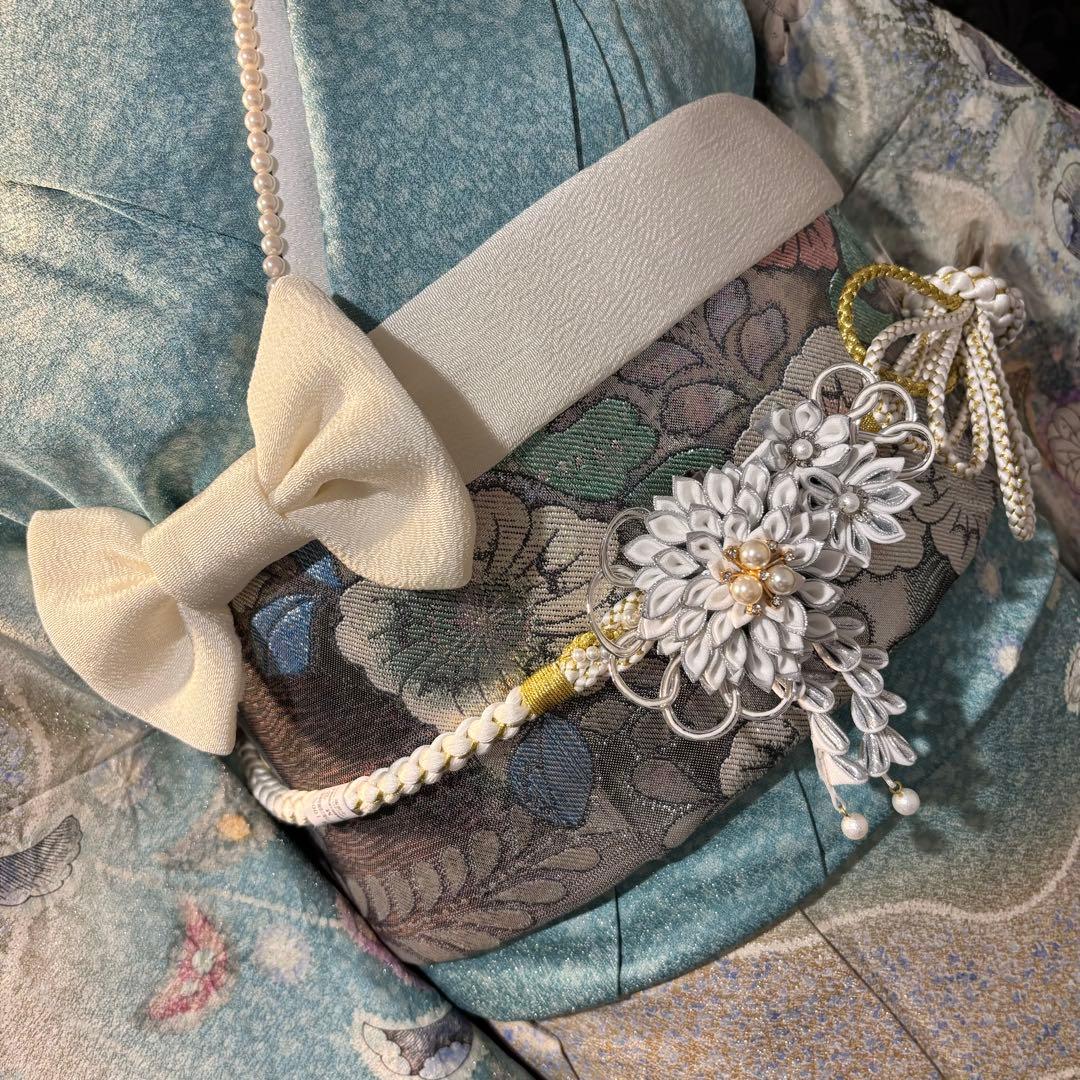 美品　辻ヶ花　銀通し　花絞り　暈し　逸品　振袖　フルセット 振り袖