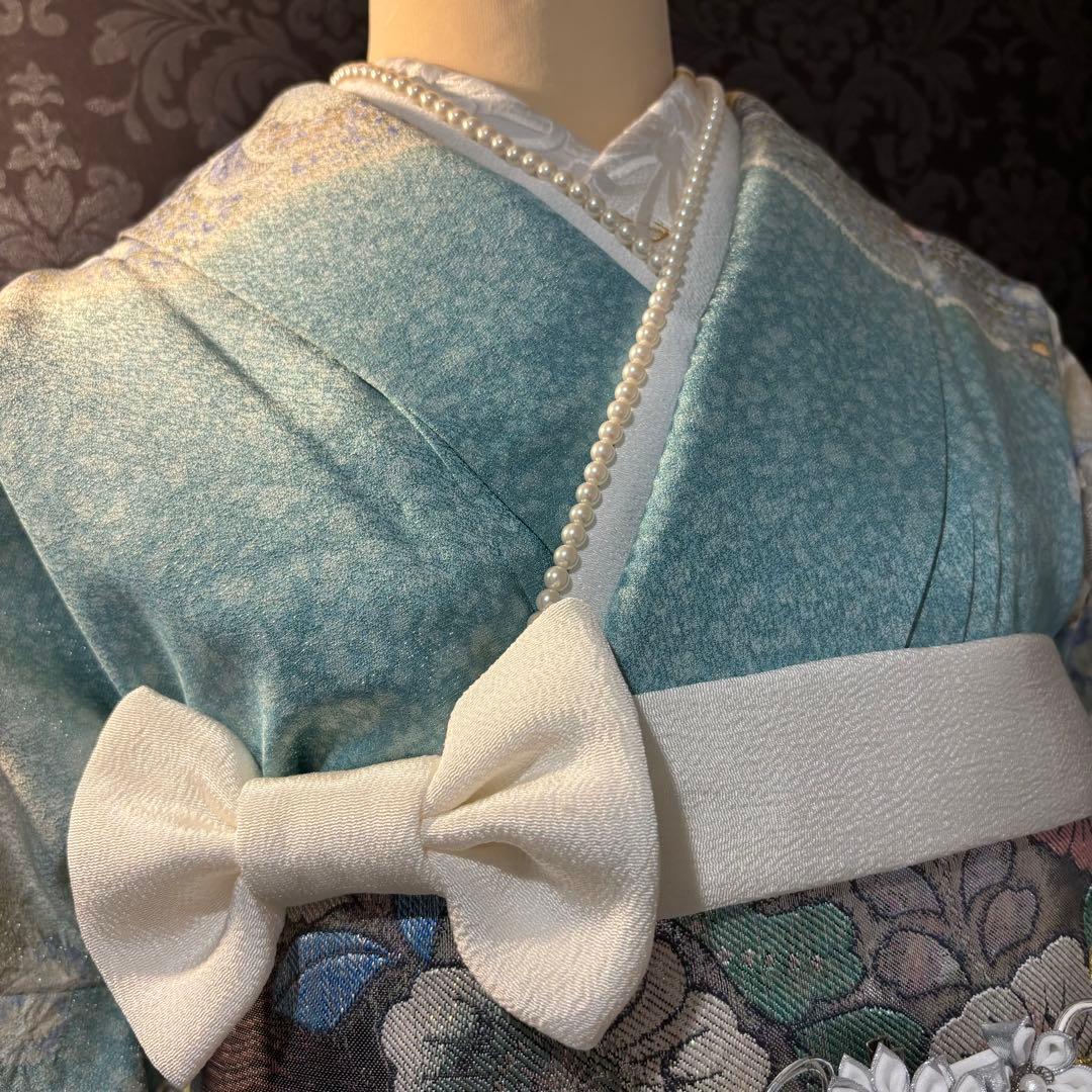 美品　辻ヶ花　銀通し　花絞り　暈し　逸品　振袖　フルセット 振り袖