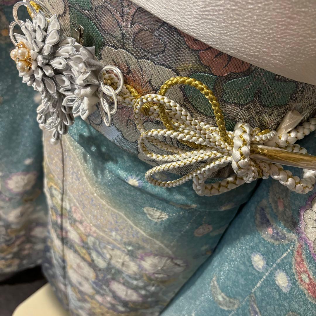 美品　辻ヶ花　銀通し　花絞り　暈し　逸品　振袖　フルセット 振り袖