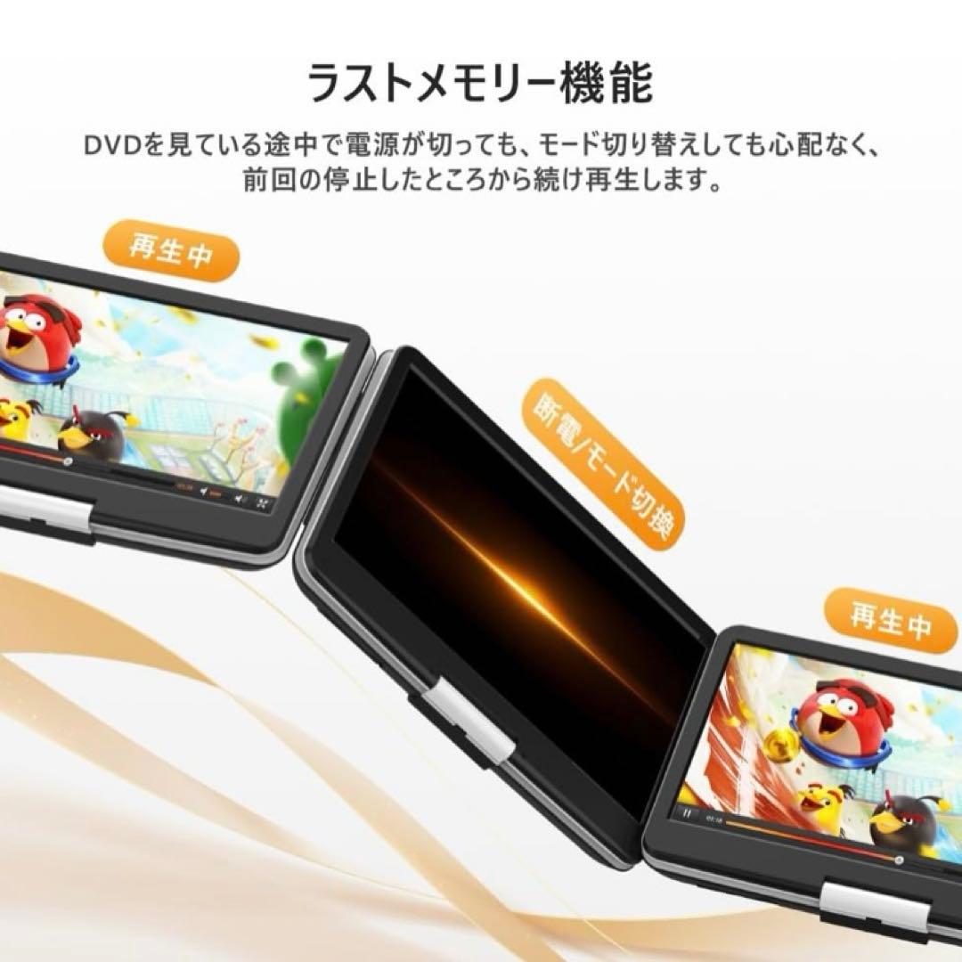 【新機種】 ASUTAS ポータブルdvdプレーヤー 17.9型 液晶14インチ