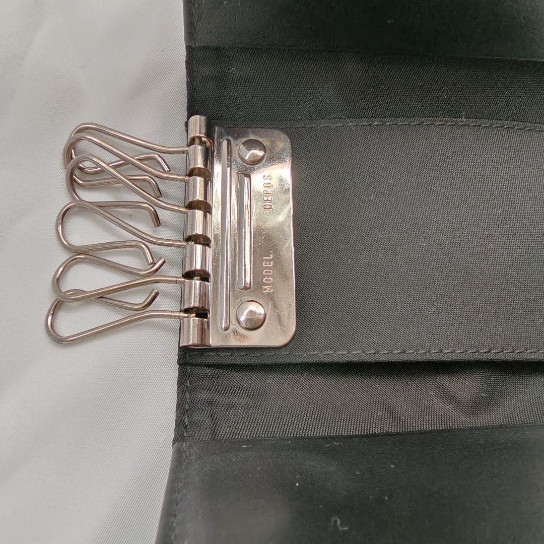 美品　PRADA ブラック ナイロン 6連 キーケース　箱付き 三角ロゴプレート