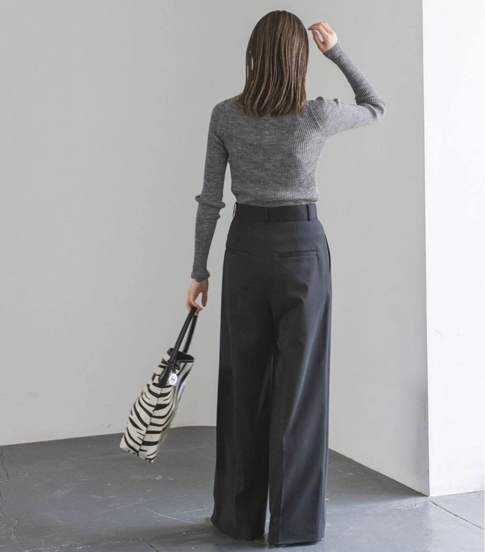 NOBLE アルパカミックスシアーポロニット