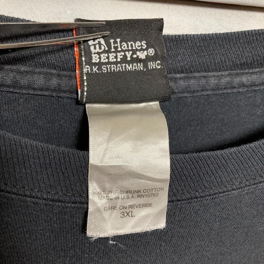 BOBU ハーレー Tシャツ 長袖 古着 USA製 黒 袖 スリープ プリント