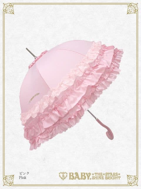 BABABY, ピンク　新品 BABY Rococoアンブレラ
