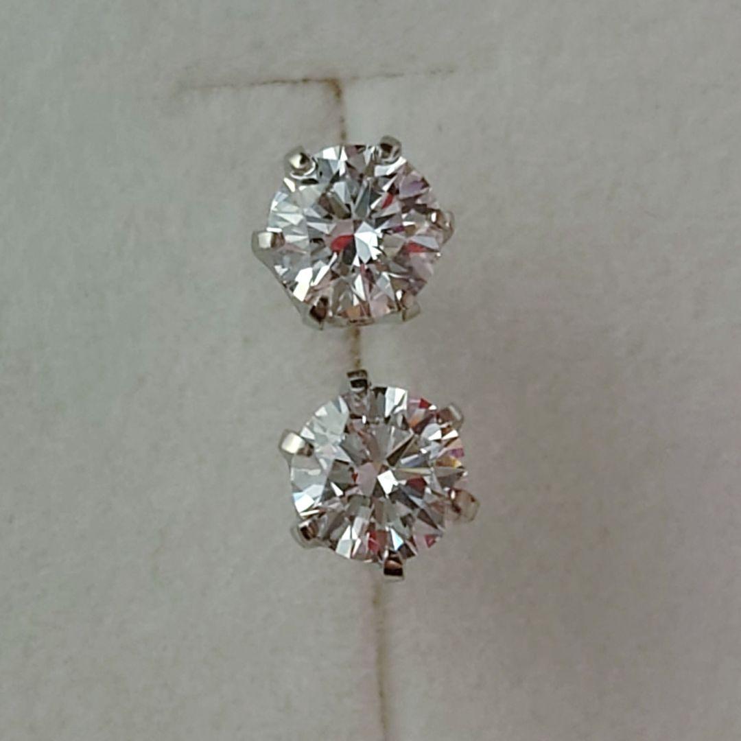 専用　Ptダイヤモンドピアス プラチナ ダイヤ 鑑定書付き 一粒石