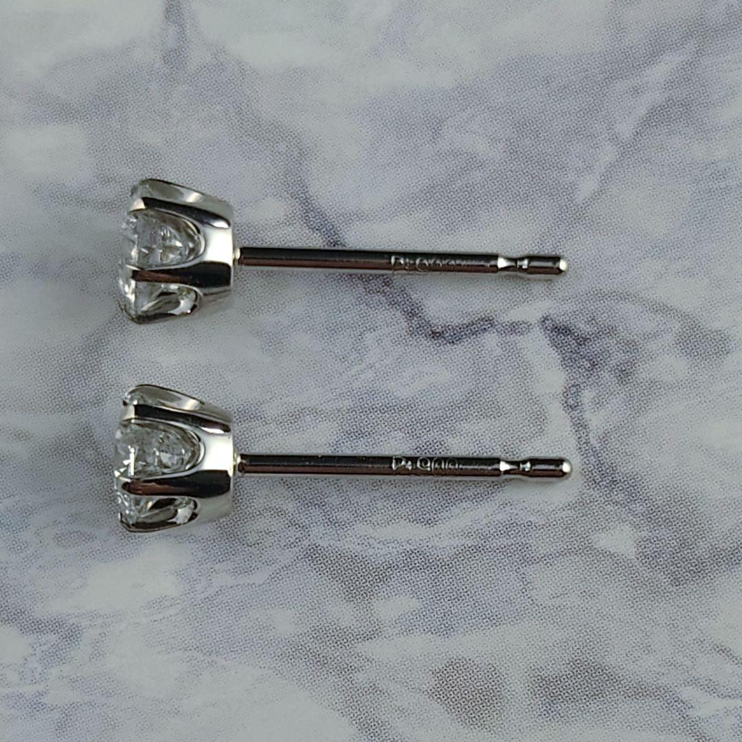 専用　Ptダイヤモンドピアス プラチナ ダイヤ 鑑定書付き 一粒石