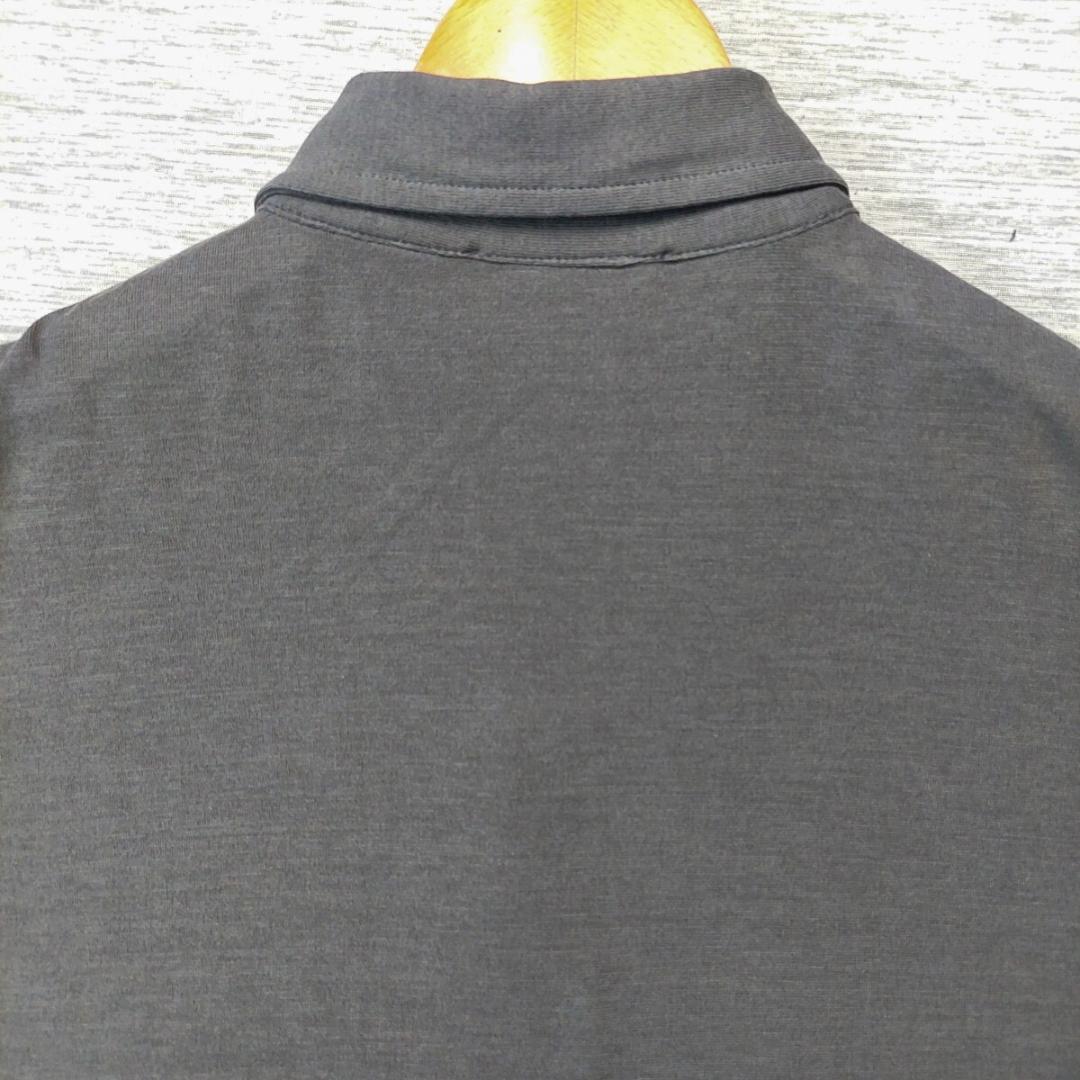 【極美品】ザノーネ ICE COTTON ポロシャツ 46/М 綿 カーキグレー