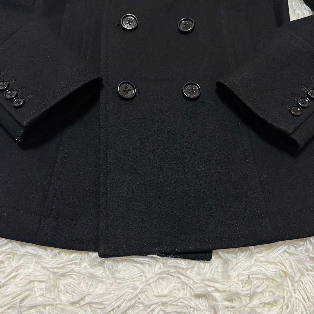 【美品/M】バーバリーブラックレーベル ピーコート ウールコート ノバチェック