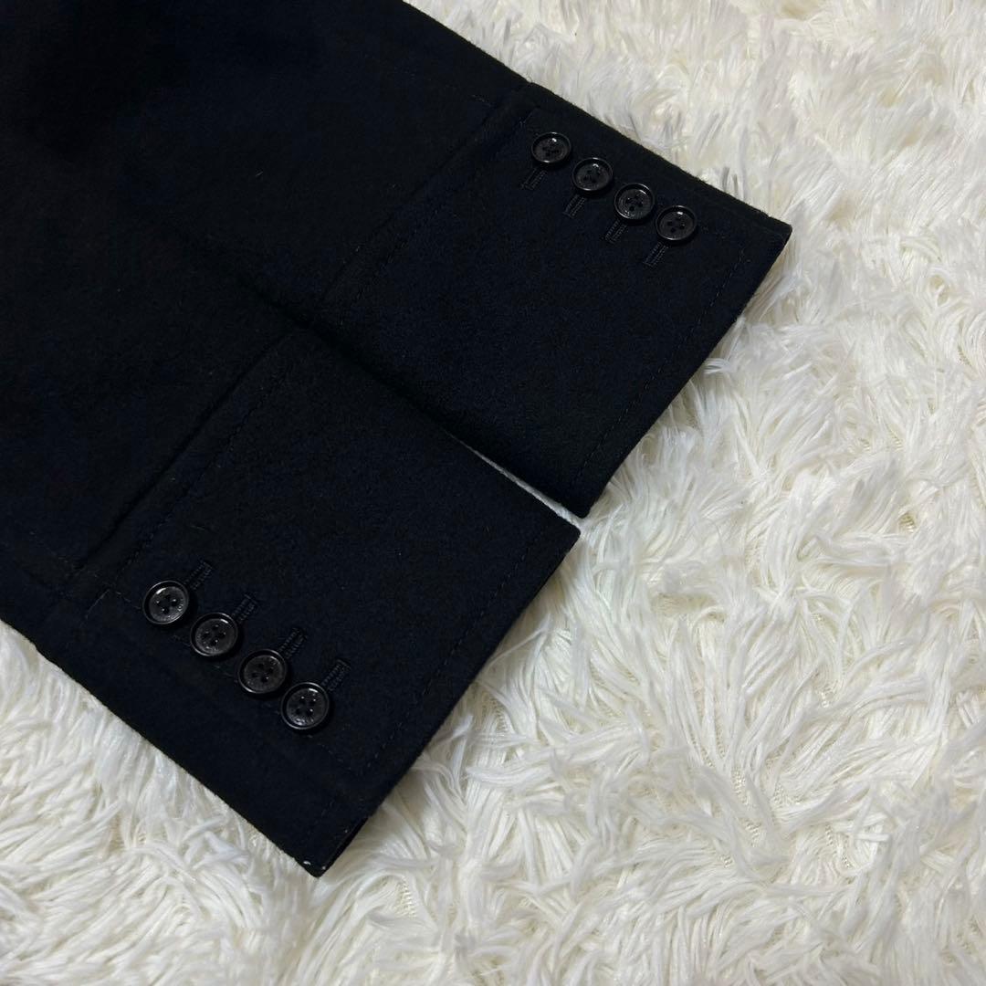 【美品/M】バーバリーブラックレーベル ピーコート ウールコート ノバチェック