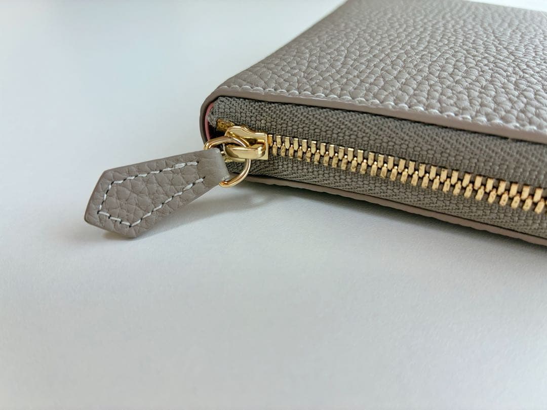 BONAVENTURA ボナベンチュラ 財布 グレージュ × ベイビーピンク