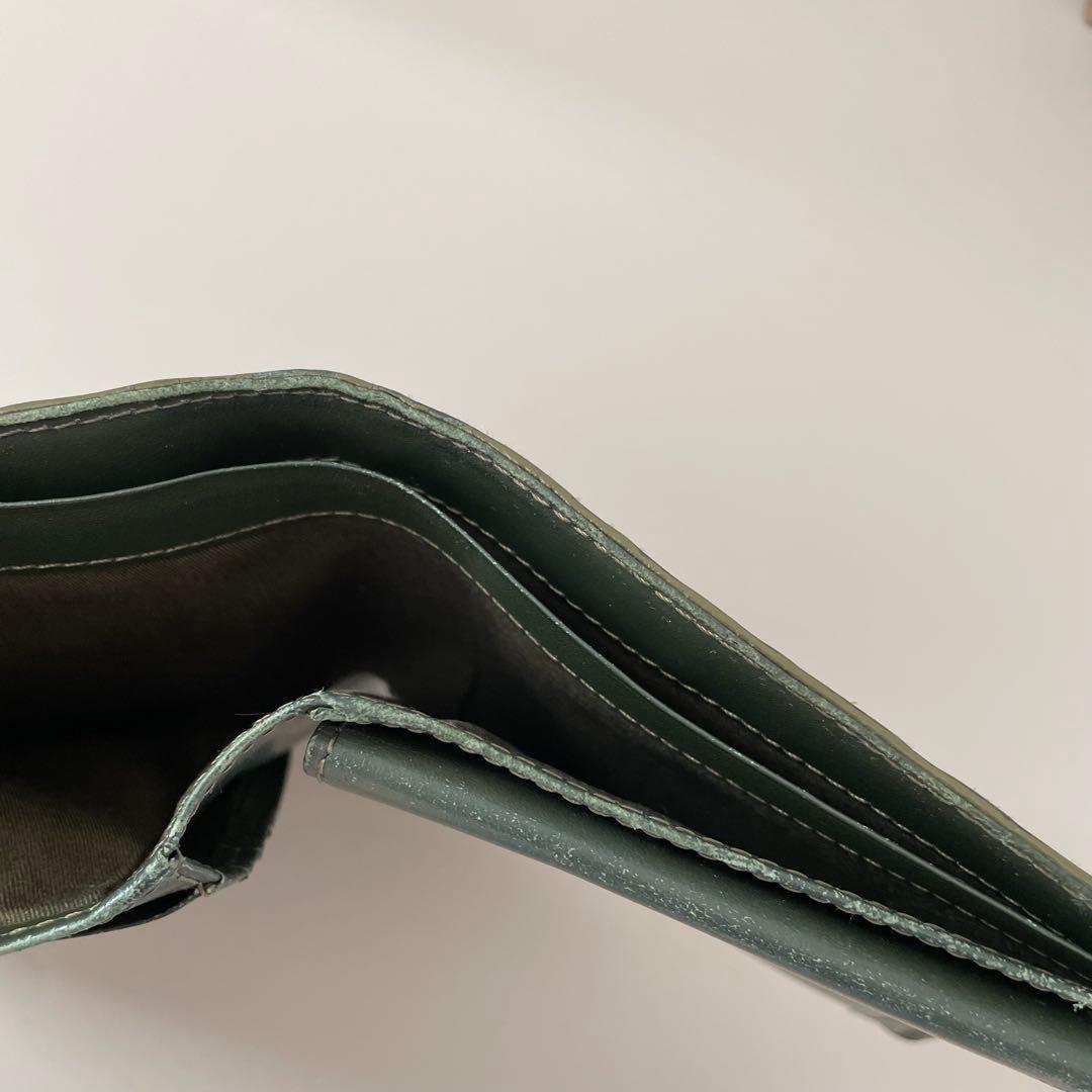 j*w様 vivienne westwood ダークグリーン レザー 二つ折り財