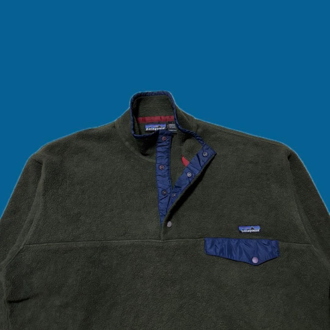 希少 美品 L パタゴニア Patagonia スナップT シンチラ フリース
