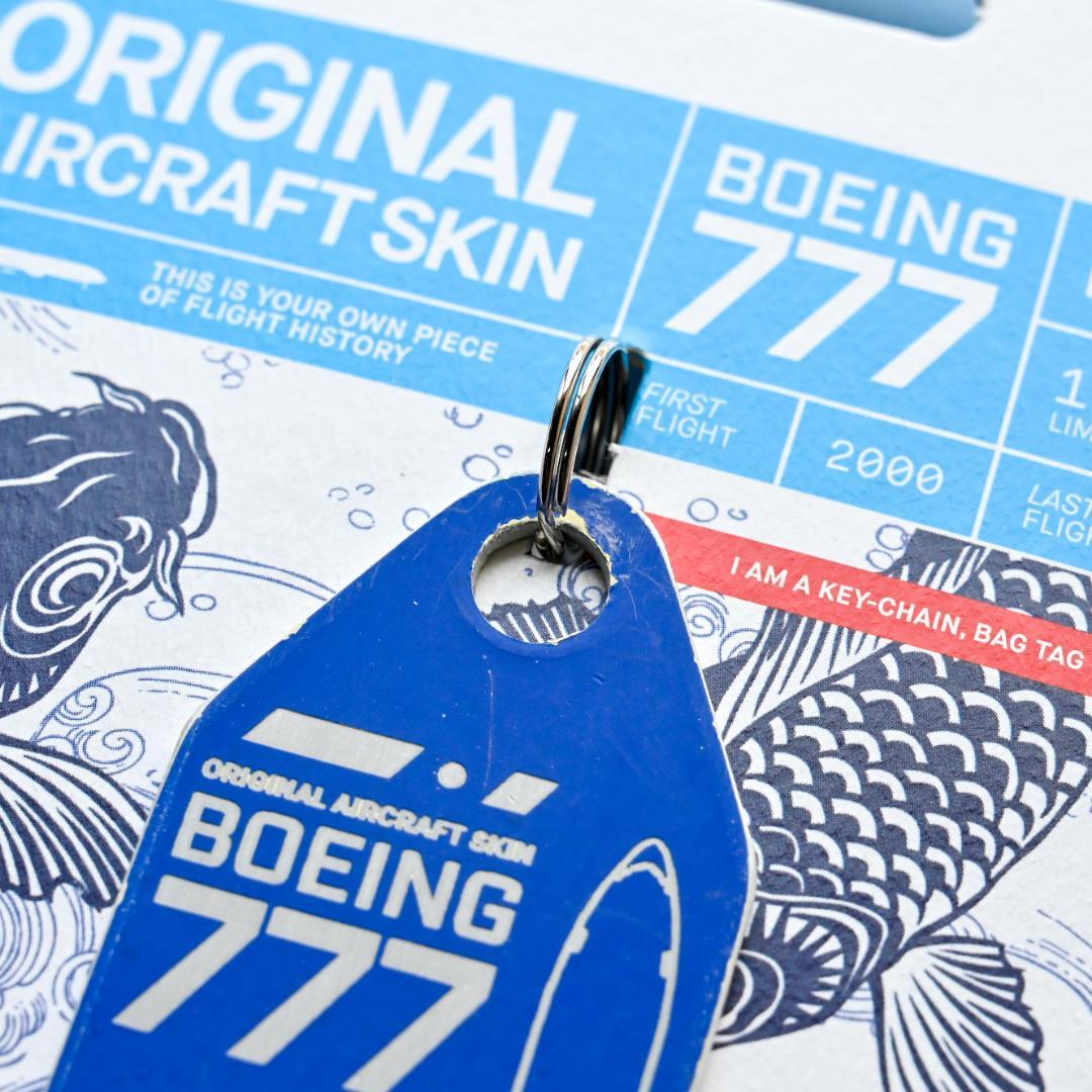全日空 ANA B777 キーホルダー Aviationtag ブルー