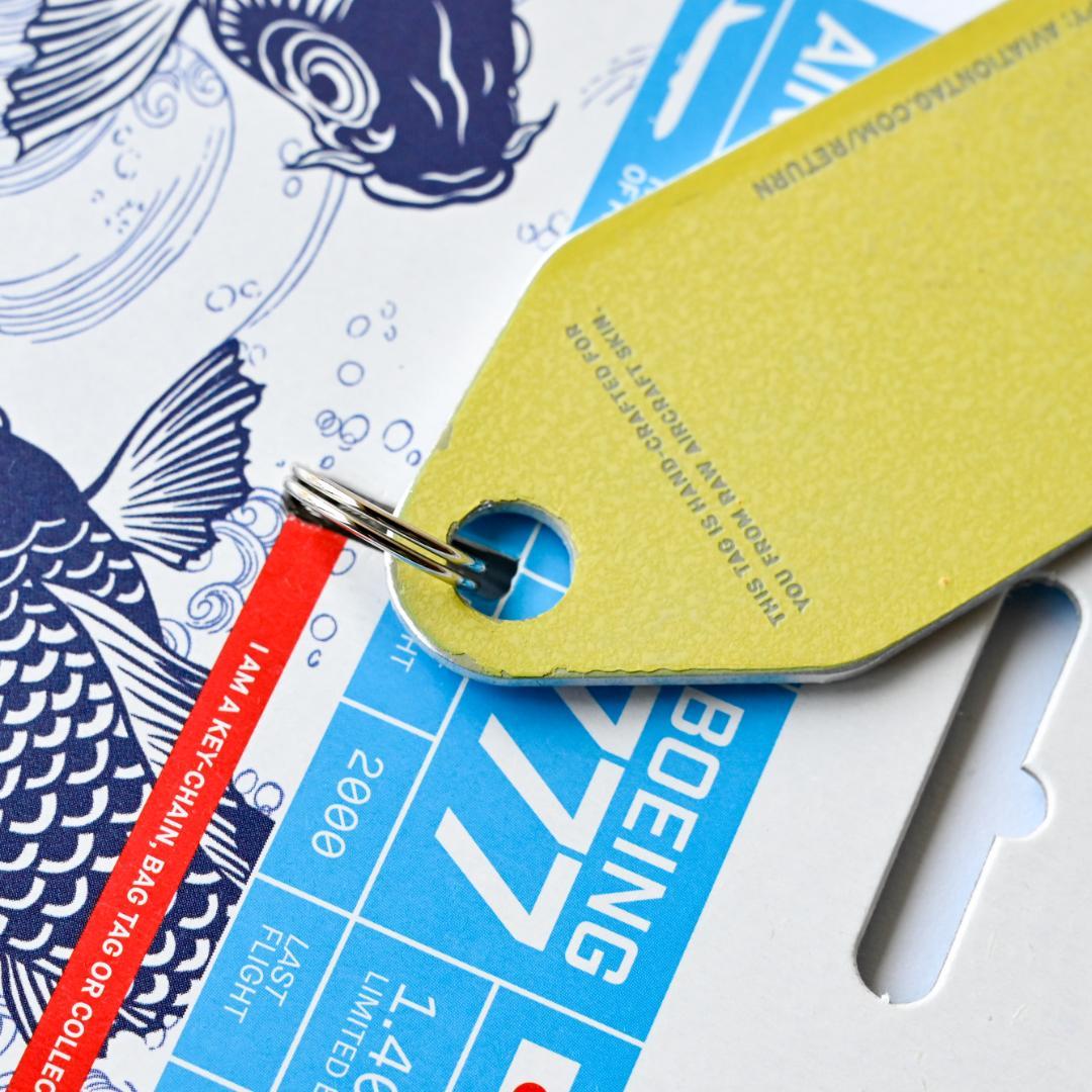 全日空 ANA B777 キーホルダー Aviationtag ブルー