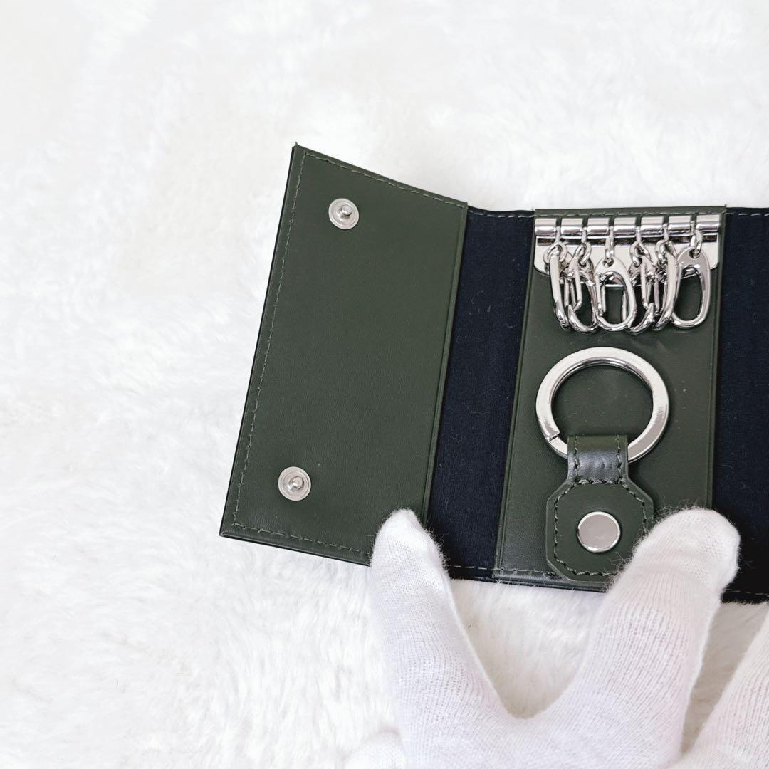 【DIESEL】ディーゼル レザー キーケース ブラック 6連 牛革 Dロゴ 箱