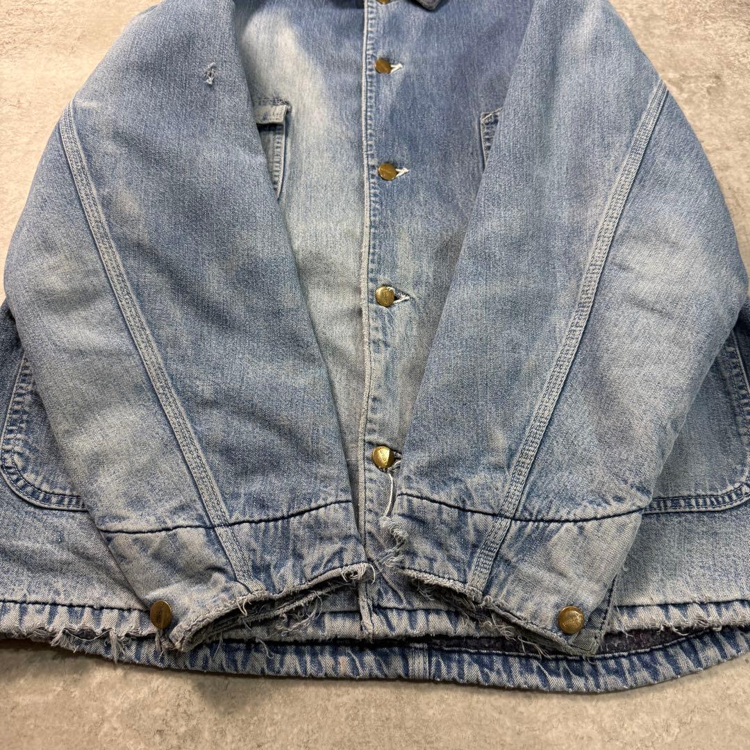 超希少60s■カーハート【L】チョアコート カバーオール デニム ヴィンテージ