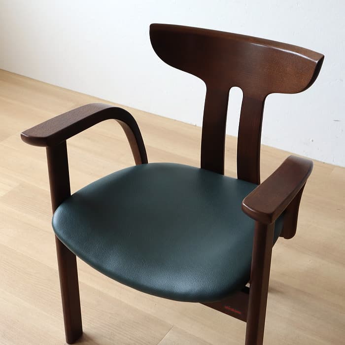 アンティーク 飛騨の家具 シラカワ ポロックチェア アームチェア ナラ材