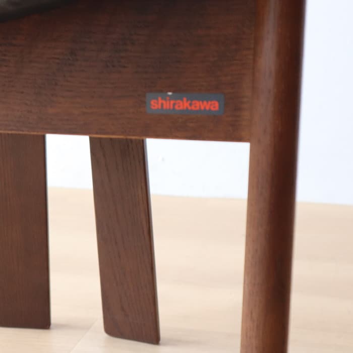 アンティーク 飛騨の家具 シラカワ ポロックチェア アームチェア ナラ材