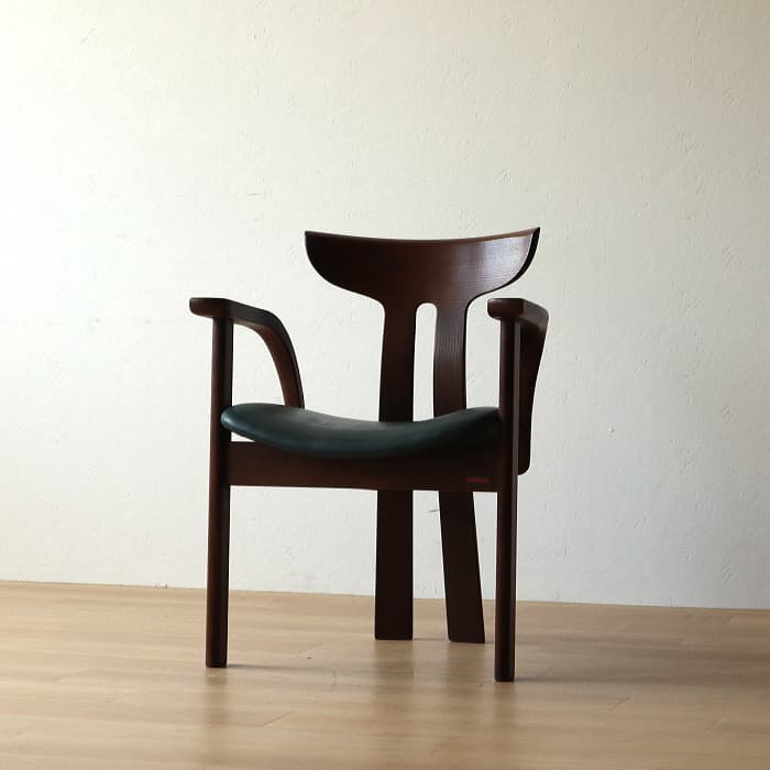 アンティーク 飛騨の家具 シラカワ ポロックチェア アームチェア ナラ材