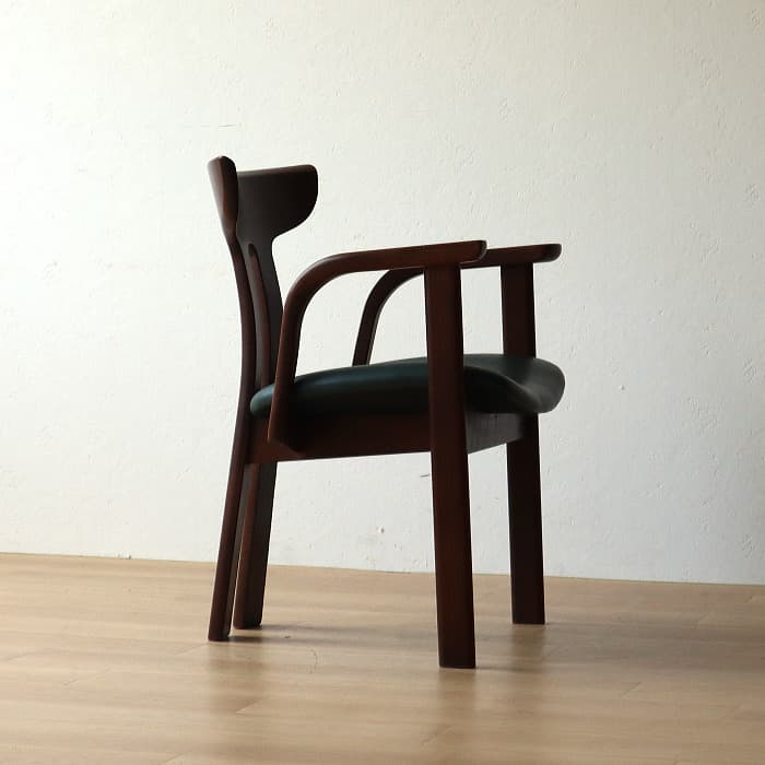 アンティーク 飛騨の家具 シラカワ ポロックチェア アームチェア ナラ材