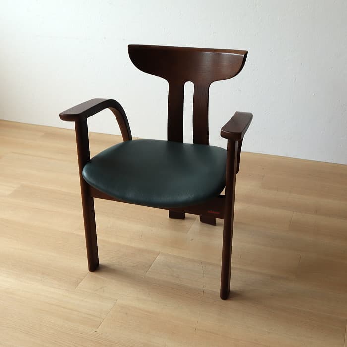 アンティーク 飛騨の家具 シラカワ ポロックチェア アームチェア ナラ材