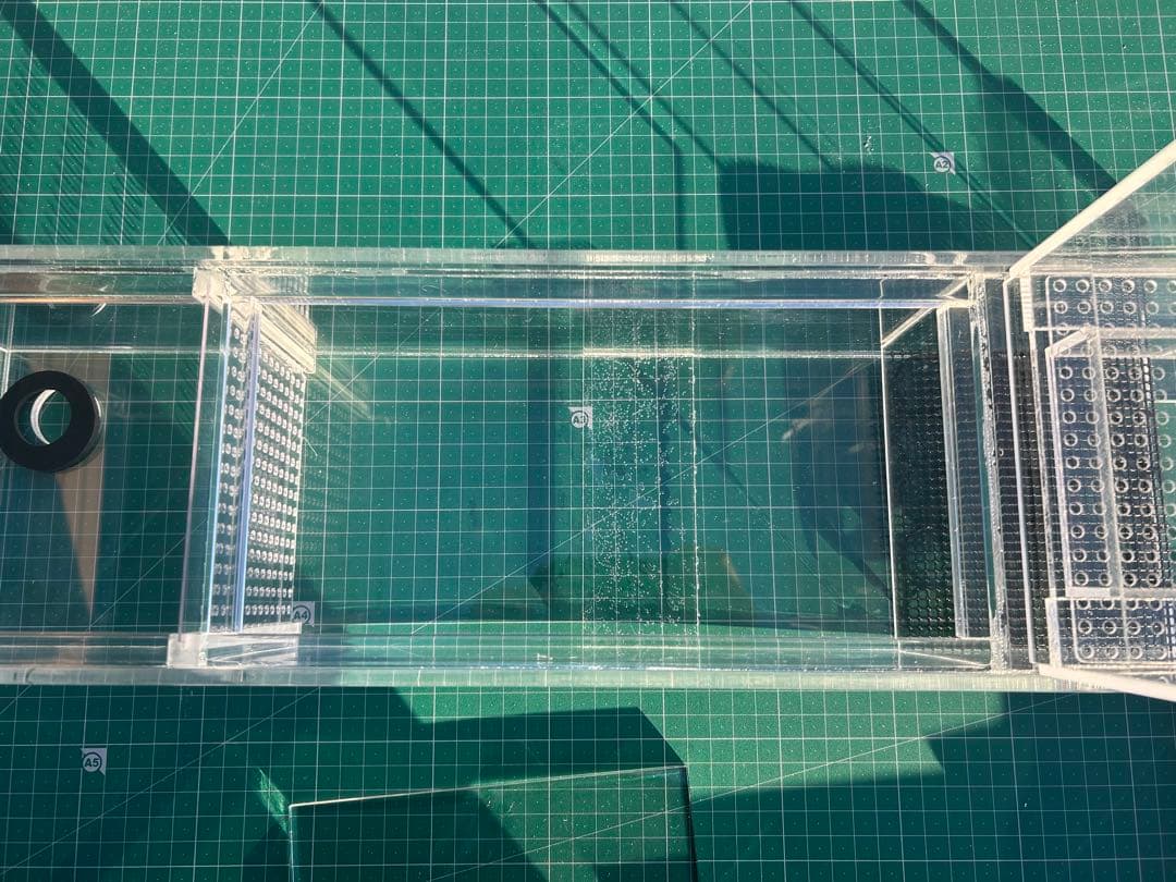 60cm水槽用　アクリル製上部濾過槽アクアポニックス仕様