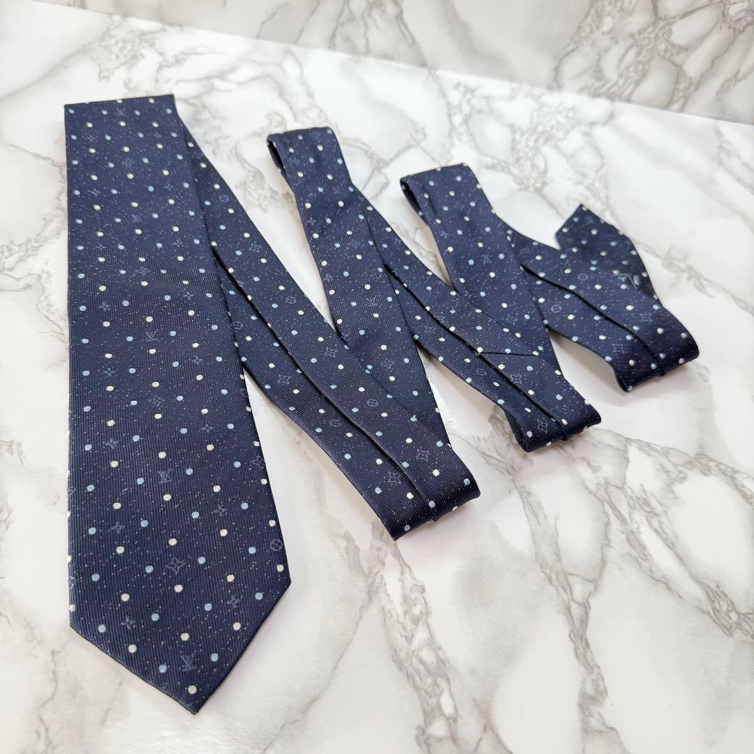 ✨極美品✨ 現行 LOUISVUITTON ネクタイ シルク100% モノグラム