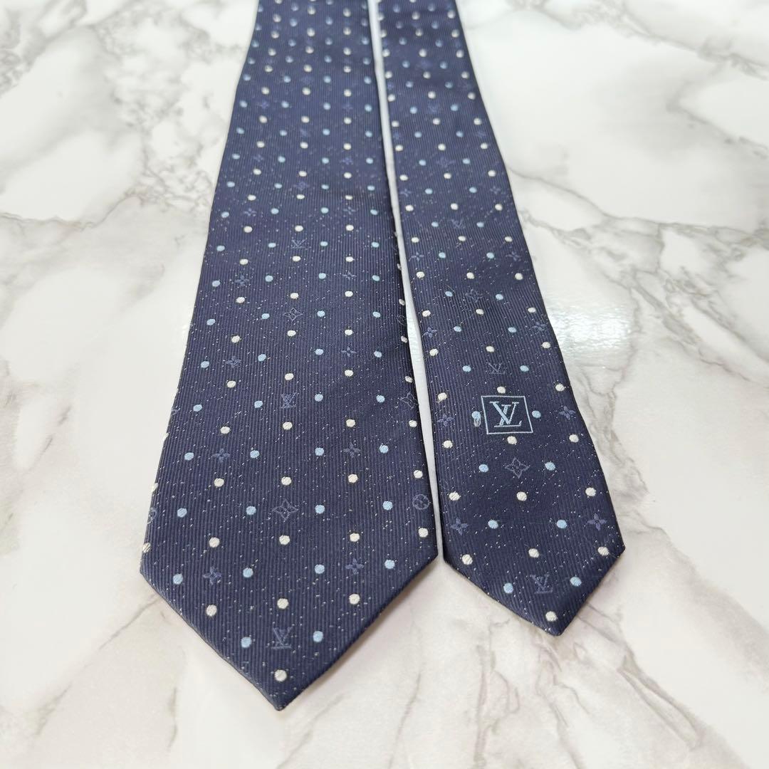 ✨極美品✨ 現行 LOUISVUITTON ネクタイ シルク100% モノグラム