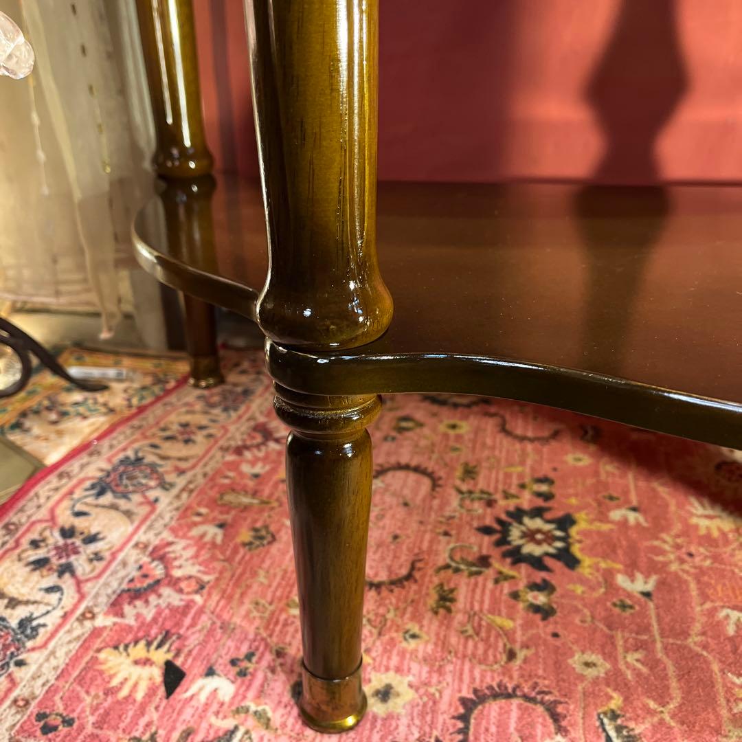 りおりおアンティークPT ハーフラウンドアクセントコンソールキャビネット