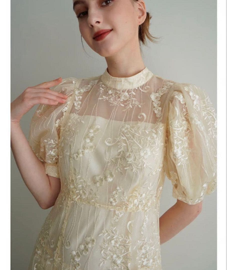 スーツ・フォーマル・ドレス Acka. lace flare dress size1