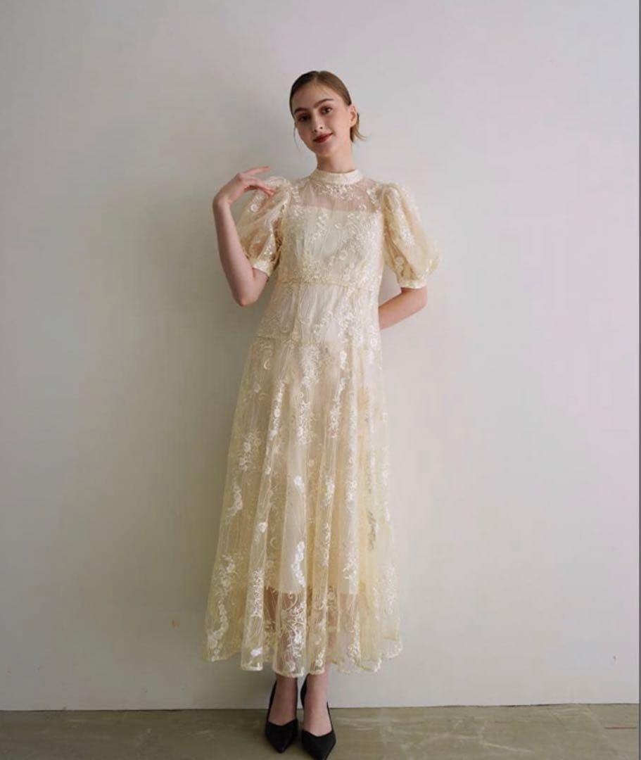 スーツ・フォーマル・ドレス Acka. lace flare dress size1