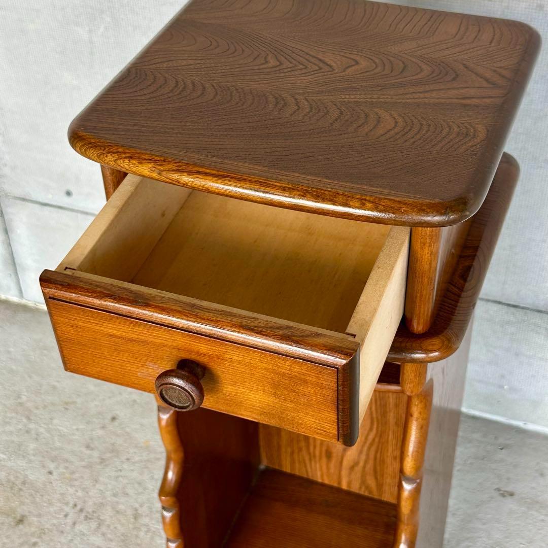 ★70s★ KarImoku カリモク電話台 サイドテーブル 花台 レトロ家具