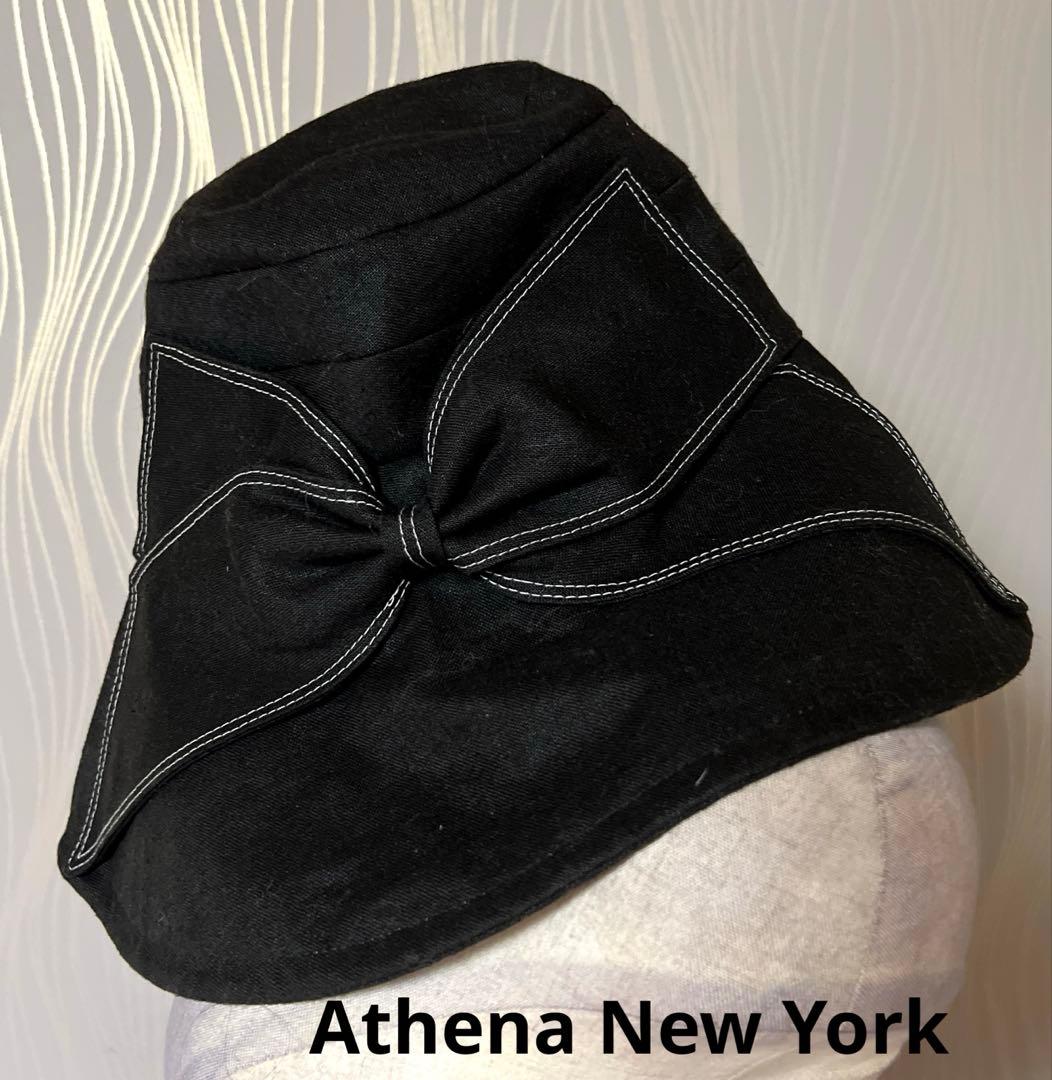 お値下げ‼️Athena New York アシーナニューヨーク ハット ブラック
