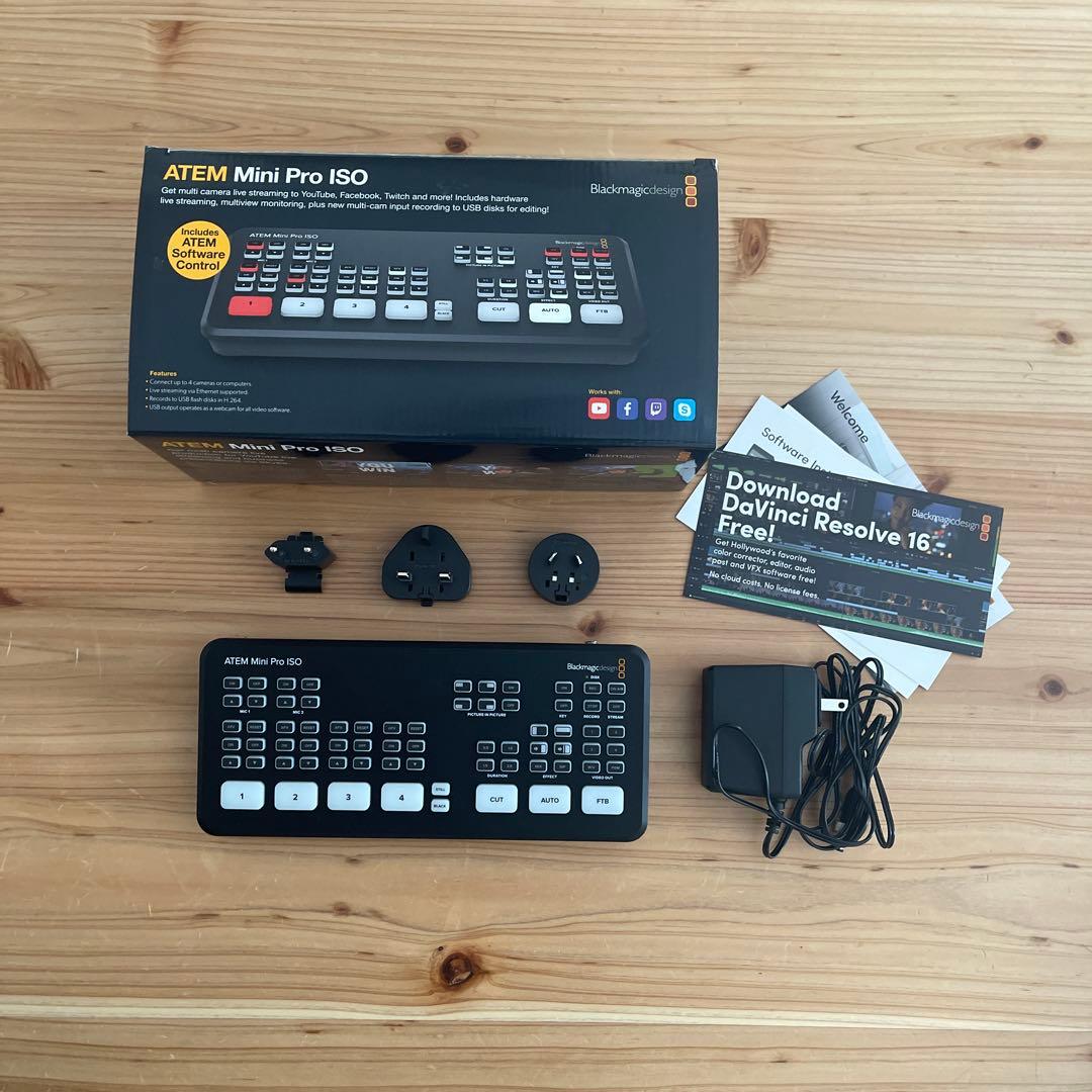 Blackmagic ATEM Mini Pro ISO 配信スイッチャー｜美品