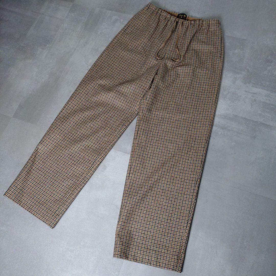 Drawer　WINTER2 ウールチェックドロストパンツ