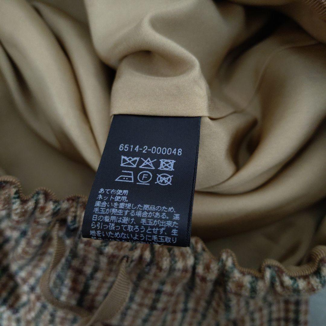 Drawer　WINTER2 ウールチェックドロストパンツ